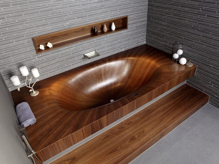 Искажающая время деревянная ванна из Италии