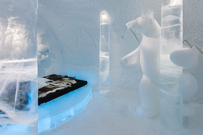 Ледяные интерьеры Icehotel