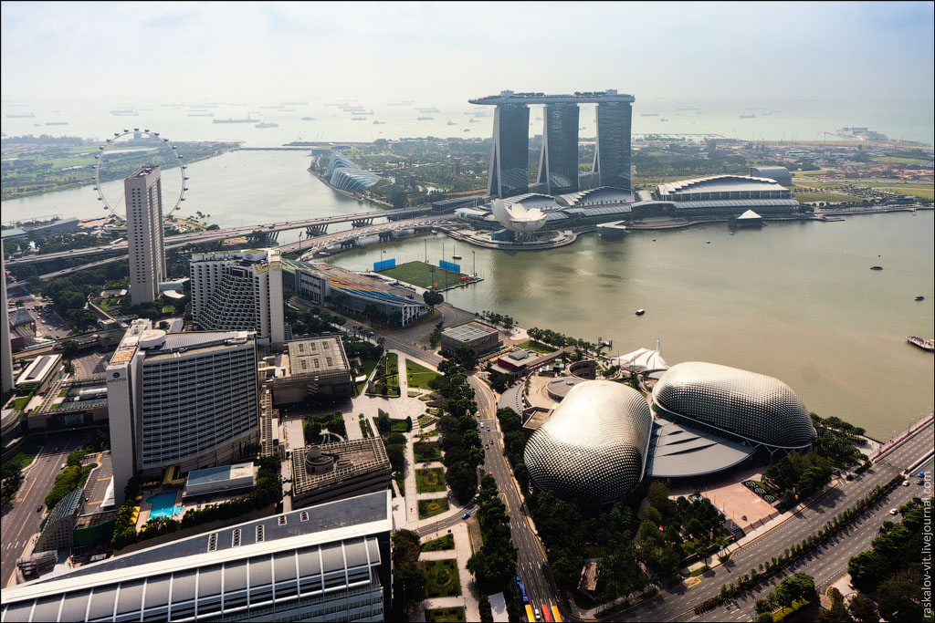Сингапур с высоты птичьего полета