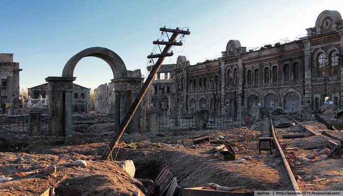Съемочная площадка кинофильма Сталинград