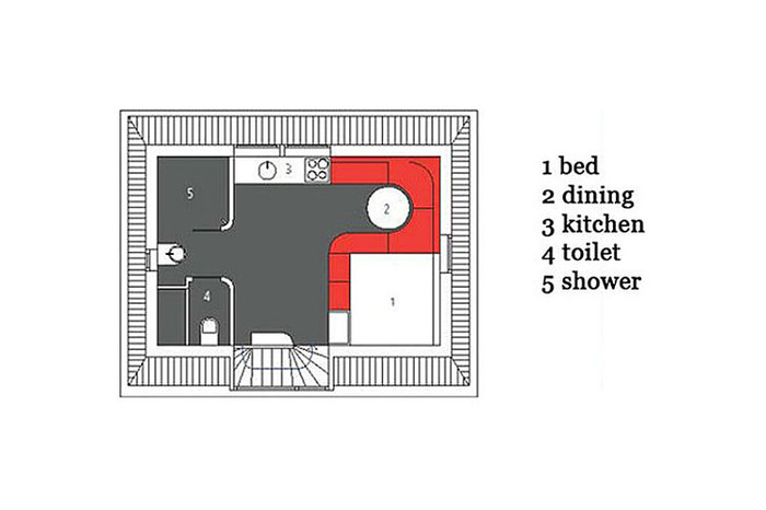 Идеи для малеханьких квартир: 35 м? в Гааге