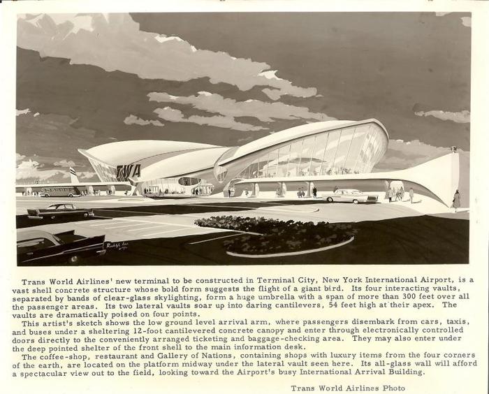 Терминал авиакомпании TWA, либо будущее из 60-х